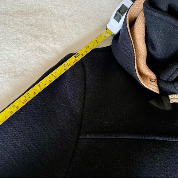 Saint James Navy and Camel Color-block Wool Coat Size EU 42 /CAD 12 NWT - Picture 15 of 16